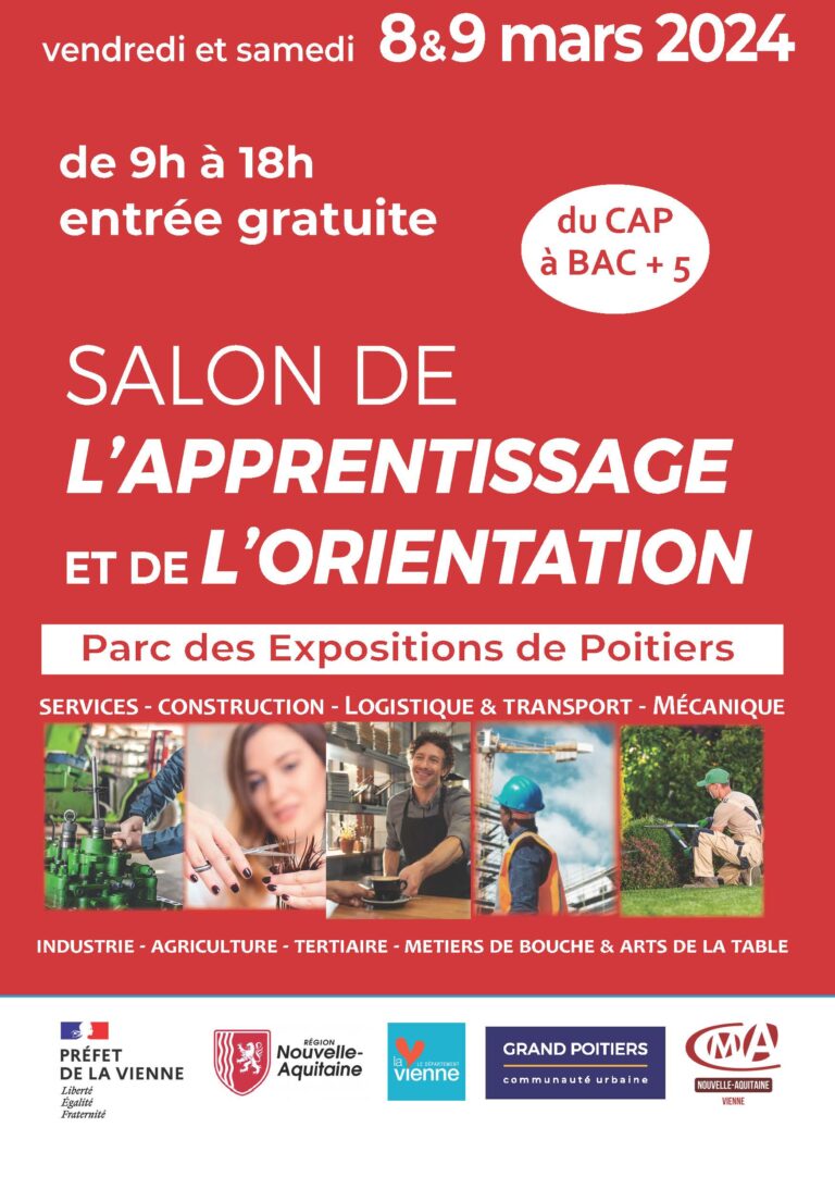 salon apprentissage et orientation parc expositions Poitiers 2024